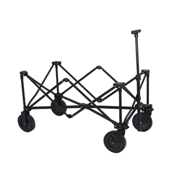 Outdoor Folding Wagon Trolley 600D Collapsible Utility Cart With Wheels