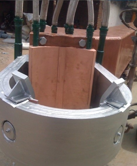 Clamping arm for EAF Electric Arc Furnace Industrial Electrode Arm With Copper Clad Explosion Plate