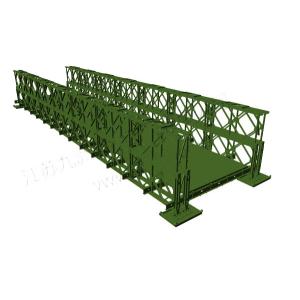 Double Row / Layer Modular Bridge Construction Temporary Bridge Structures