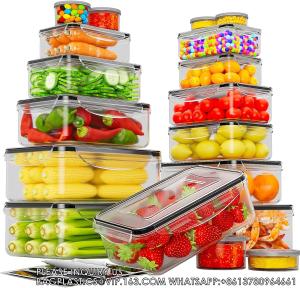 China Food Storage Containers With Lids Airtight Freezer Containers Leakproof Plastic Meal Prep Containers wholesale