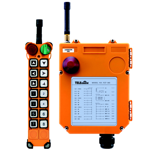 14 Push Buttons Telecontrol Remote Control F27-14S RF Radio Remote For Crane