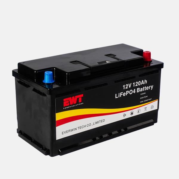 Traveling Li Iron Phosphate Battery 120Ah 12.8V Lithium Ion LiFePO4 Battery