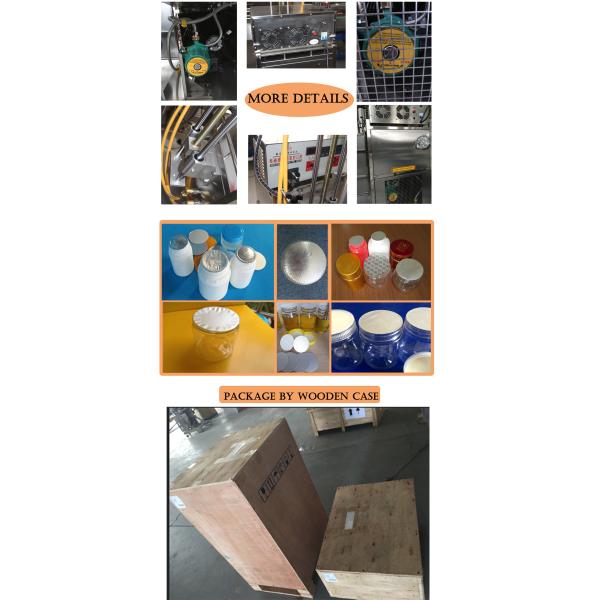 Automatic Plastic Jar Cap Induction Sealing Machine Microcomputer Control