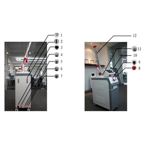 Q switch nd yag laser tattoo removal and pigment lesions machine