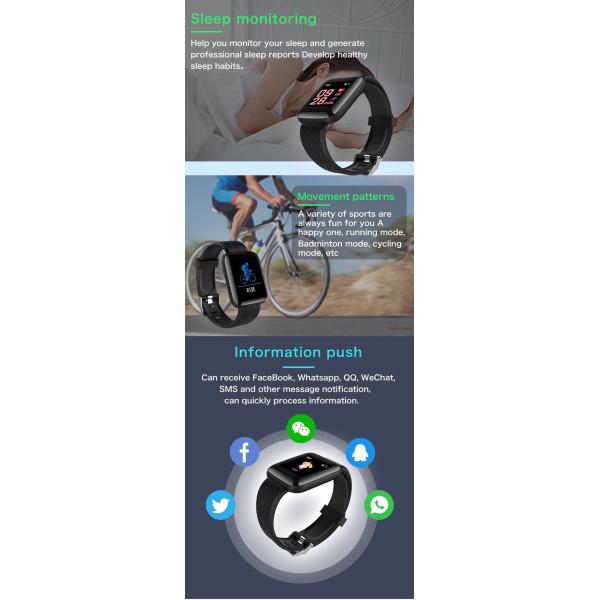 116 Plus Smart Watch Sports Bracelet Best Design Software Hardware Smartwatch