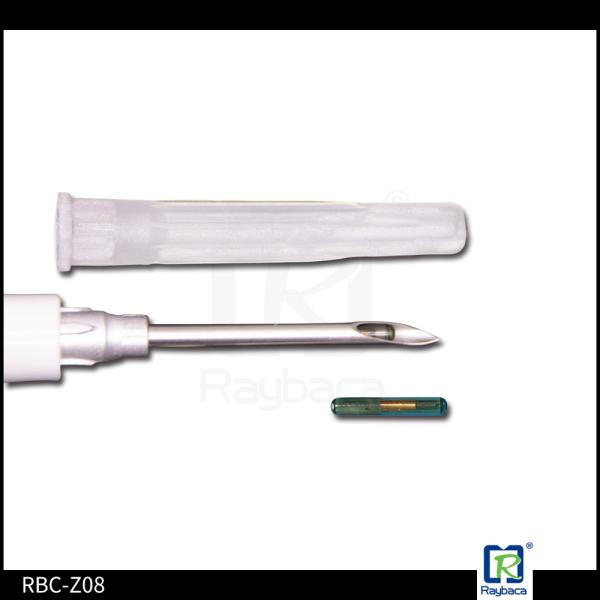 EM4305 Microchip Syringe Anti Sliding Identified Tag 1.4 X 8mm For Asain Arowana Wild Deer