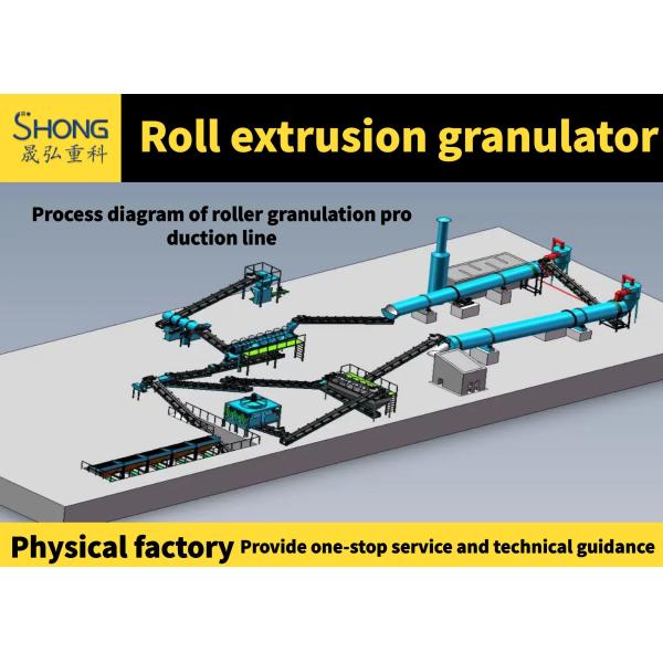 Granular Size 2-4mm NPK Fertilizer Production Line With Total Nutrient Content ≥90%