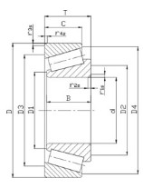 Metric Precision Tapered Roller Bearings Design 33022