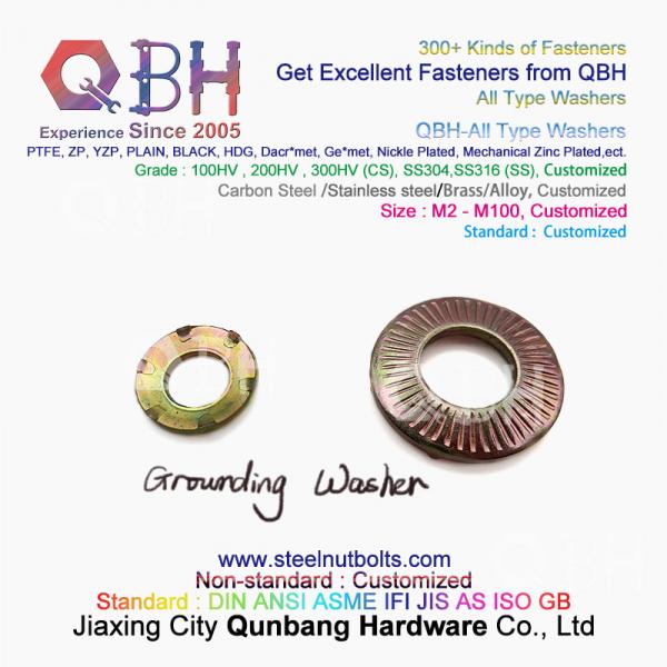 QBH DIN125 DIN127 F436 F436M F959 F959M DIN434 DIN436 NFE25-511 All-Type Flat Spring Tapered Toothed Round Square Washer