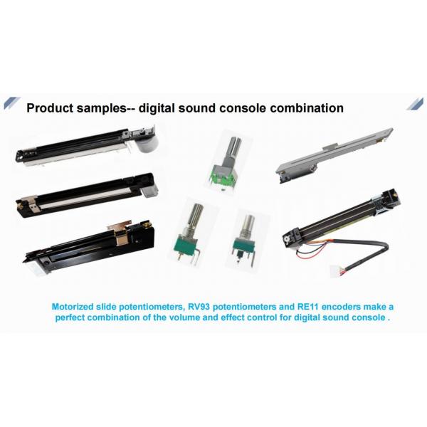 Single Unit Linear Slide Potentiometer Motorized Double Rail For Sound Console System