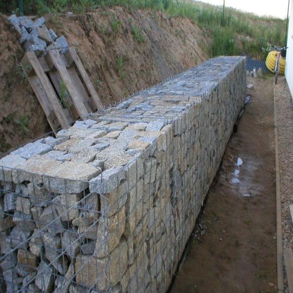 100x100mm Metal Mesh Cube Gabion Planter Box for Retaining Wall and River Construction