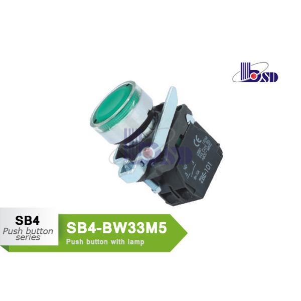 Round Green Push Button Switch SB4 Series 660V GB/T14048 1 OEM Service