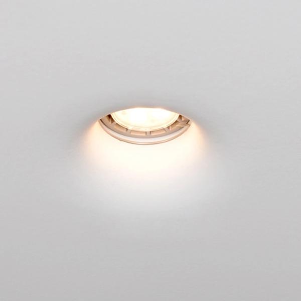 IP20 GU10 Trimless Square Recessed Lighting With Round Curve