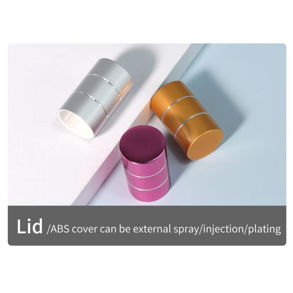 Collar Material PP 15ml 30ml 50ml Luxury Design AS Material Round Shape Lotion Serum Cream Refillable Airless Bottle