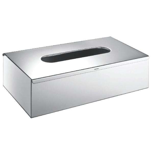 Stainless Steel Type Of Paper Dispenser On Desk Satin finish nakin holder paper tissue dispenser table top
