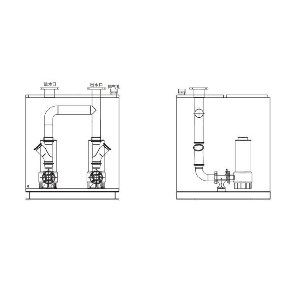 Waste Water Lifting System Underground Sewage Collection Isolation Treatment