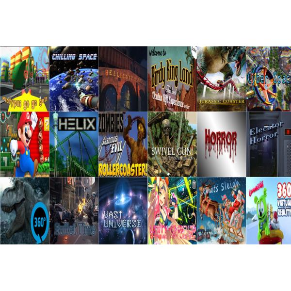 White And Blue Virtual Reality Simulator 9D VR Theater Deepoon Glasses BMW Car VR Equipment