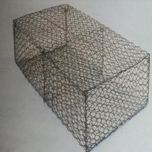 China Galvanized 2x1x1m 3mm Triple Twisted Wire Mesh Gabion wholesale