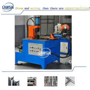 China Semiautomatic Straight Curving Pipe Notching Machine NC Pipe Tubing Notcher wholesale