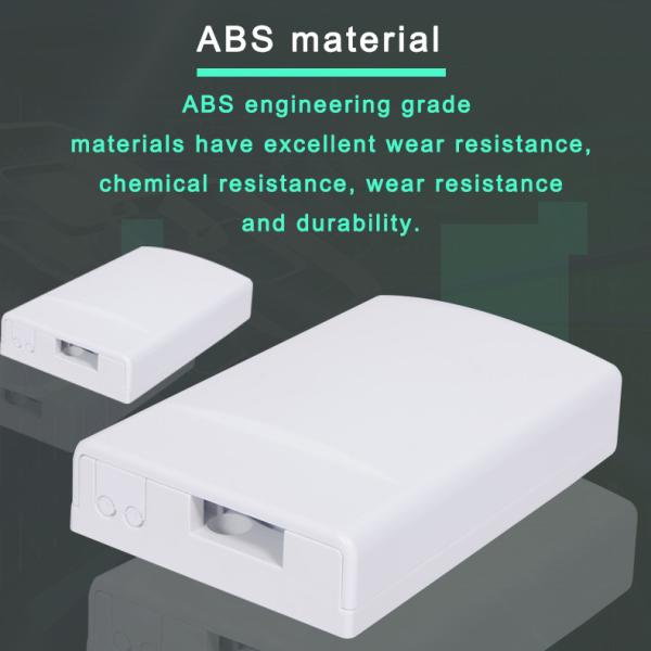 Network 4 Ports Fiber Optic Cable Termination Box 2 Core SC APC 120*80*25 Mm