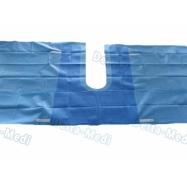 Blue Disposable Split Sheet Sets , Single Universal Medical Surgical Kit