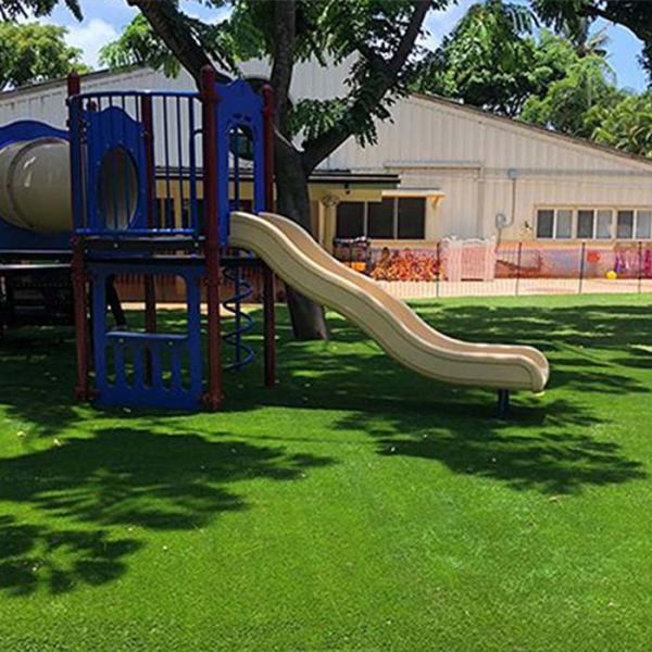 40mm Playground Artificial Grass With Dtex 11600 And 18900 Density Used For Landscape Decoration