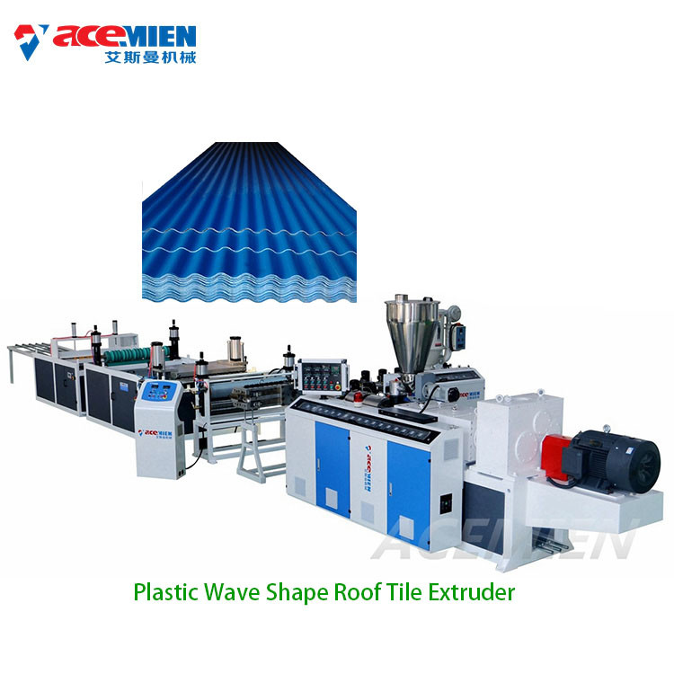 China Corrugated UPVC PVC Trapezoidal Roof Tile Extruder wholesale