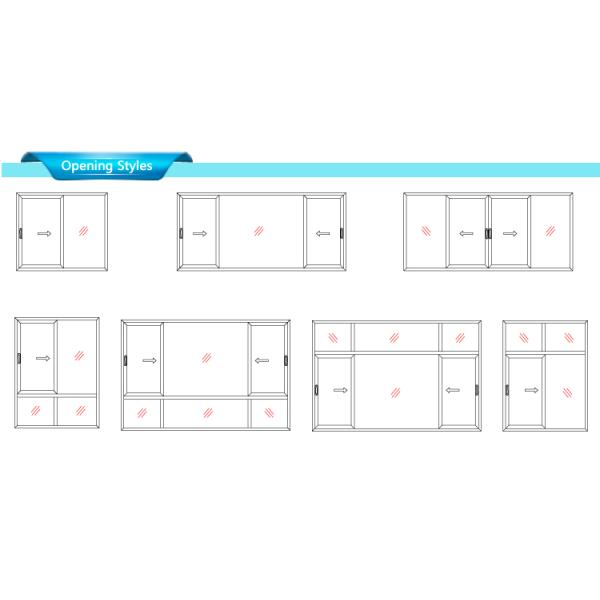 Thermal Break Multi Function Home Aluminum Sliding Fronts Doors And Windows Glass Soundproof