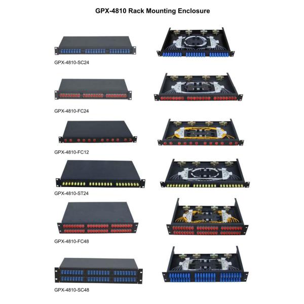 Flexible Optical Fiber Distribution Box 19' Standard Rack Design With Static Spray