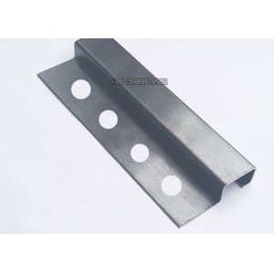 China 12mm Brushed Stainless Steel Tile Trim Counter Edge Trim Multiapplication on sale