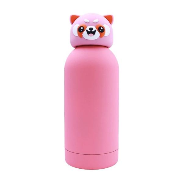 Cartoon Kids Bestie Bottle Insulated Stainless Steel Water Bottle With Detachable Soft Head Fun Drinking For Kids, Flexible Reusable Straw 16 Ounce