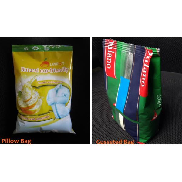 Pillow / Gusseted Bag Coffee Powder Packaging Machine With Colorful Touch Screen