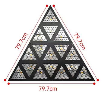 Triangle LED Stage Effect Light 7500K Color Temperature With Voice Control