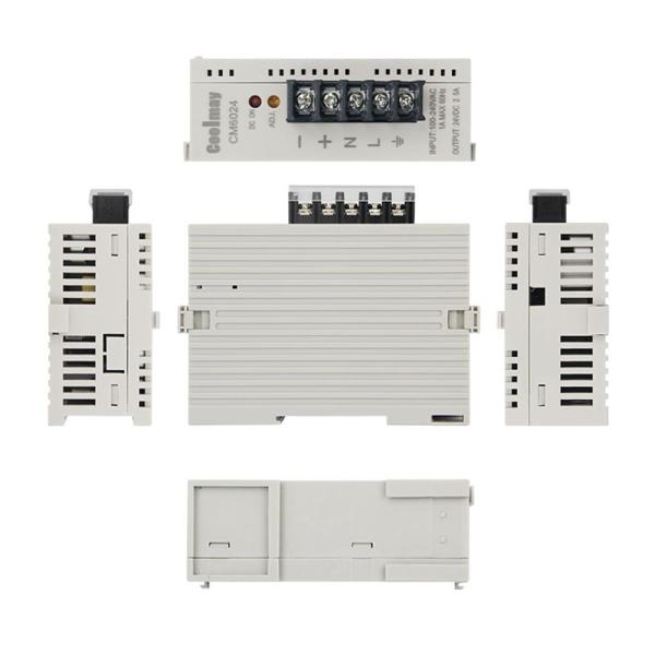 Plastic Housing 2.5A 24vdc Power Supply Din Rail Mount For PLC Controller