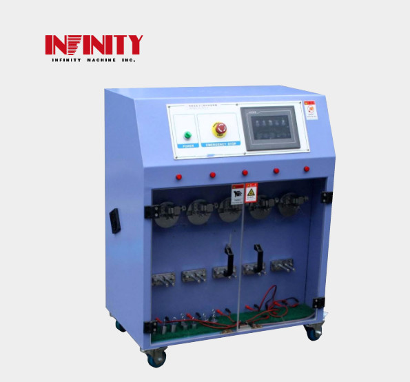 AC220V 50Hz 10A Five Stations Wire Pull Testing Machine For Motor Acceleration And Deceleration Time 45ms