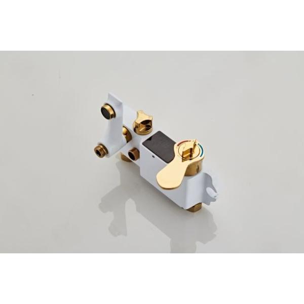 Thermostatic 35mm White 314SUS Bathroom Shower Faucet