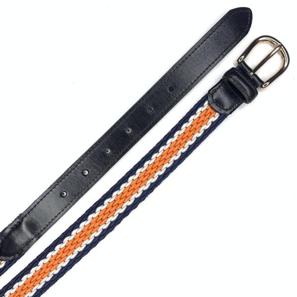 Coffee 2.5cm Knitted Belt 80cm Coffee Elastic Stretch Belt