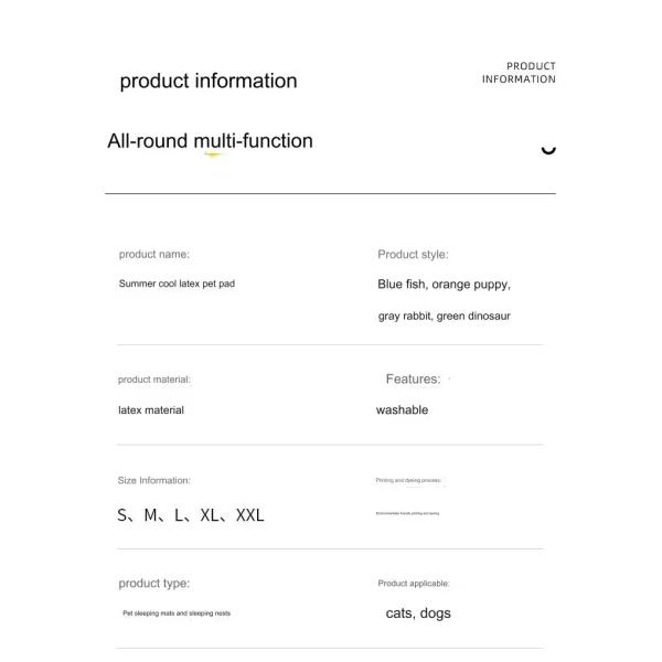 Summer Pet Cooling Mats Ice Silk Cool Pet Pad Customized Color