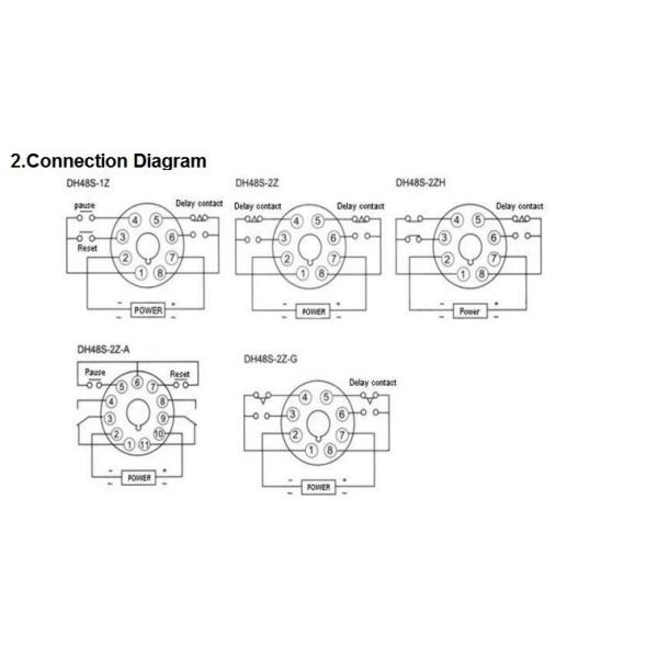 High Quality DH48S-S AC220V 8Pin LCD Digital Timer Time Delay Relay 0.1S - 99Hour