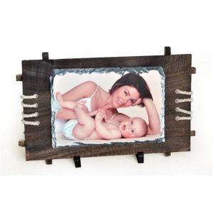 China Sublimation Medium wood frame stone paintingll Photo Slate wholesale