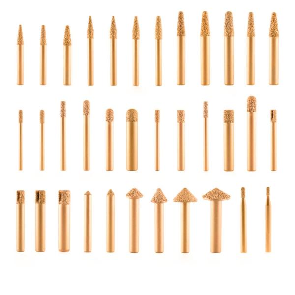 Diamond Metal Stone Milling Tools for Customized Vacuum Brazed Engraving on Granite