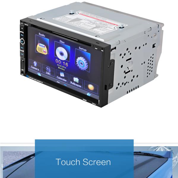 Double 2 DIN 7 inch Touch Screen FM AM TV USB Bluetooth Car Audio Radio Stereo Video MP5 DVD player
