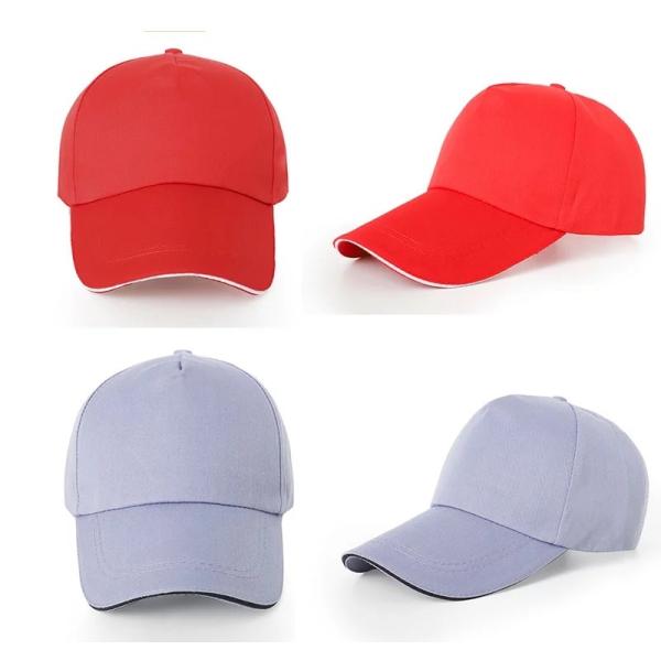 Kids 55cm 6 Panel Baseball Caps With Custom Logo Rubber Patch