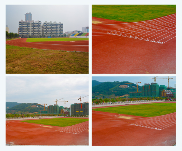 ISO IAF Certificated Self Knot Pattern Outdoor Jogging Track Eco-Friendly