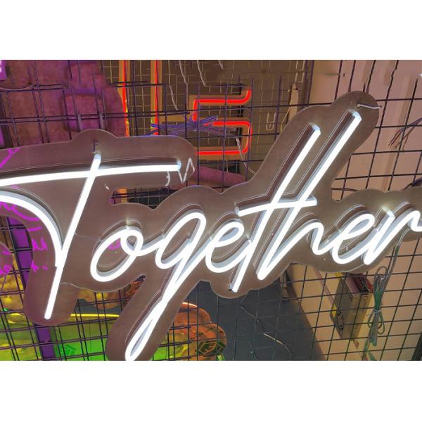 12VDC 200cm EU Plug Custom Neon Signs For Supermarket