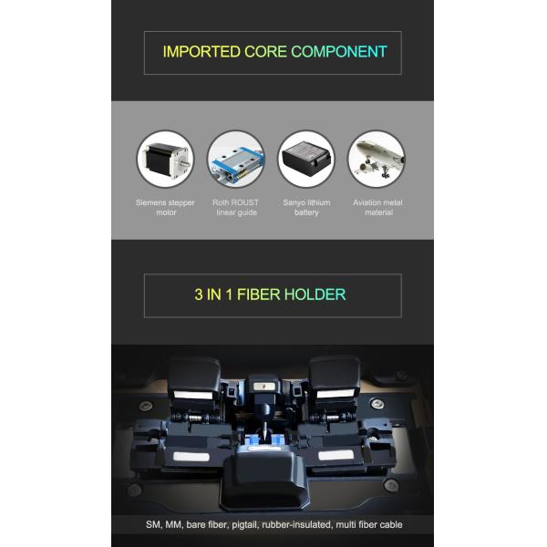 AI-8C FTTH Fusion Splicer 2500 Splices Signal Fire Splicing Machine