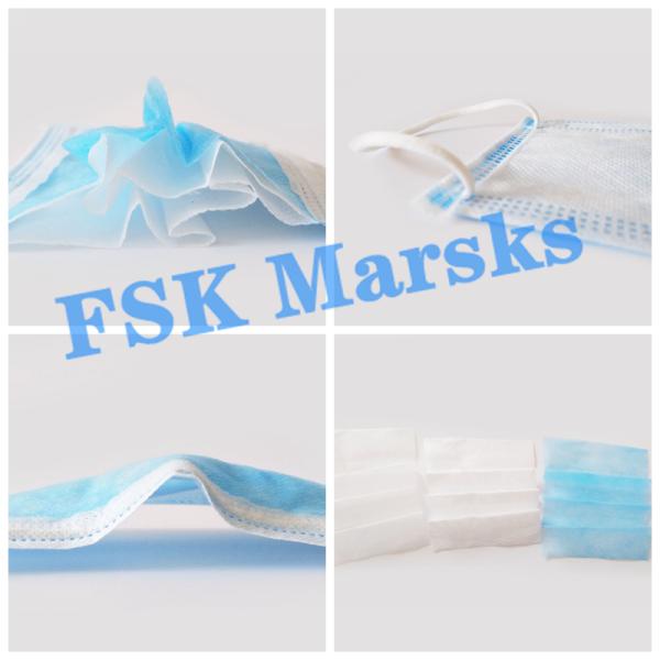Three Ply Face Mask Surgical Disposable 3 Ply Dust Mask For Anti Coronavirus