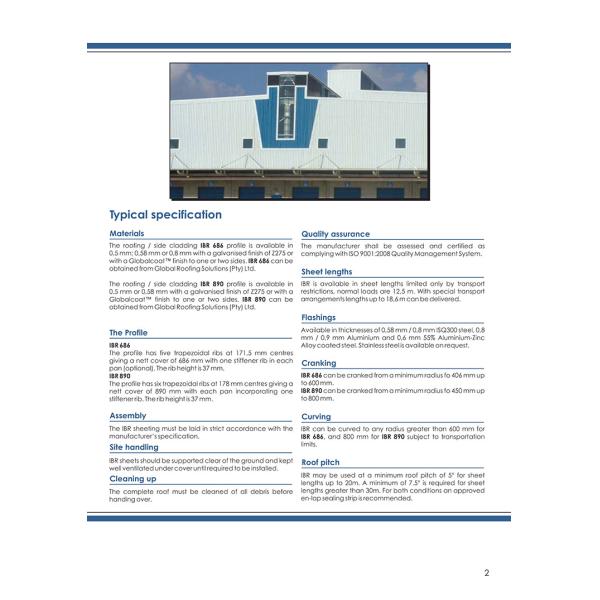 IBR 686 / 890 Profile Roll Forming Machine CE Approved