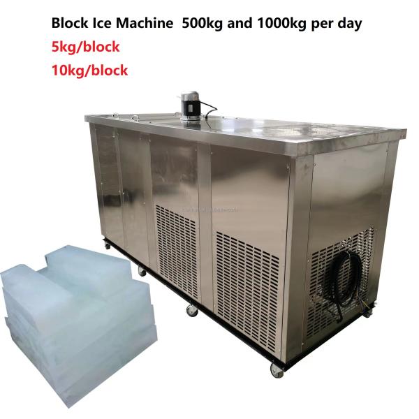 ICB-500 Commercial Stainless Steel Large Capacity Ice Block Make Machine 500 kg Per Day Ice Maker Machine
