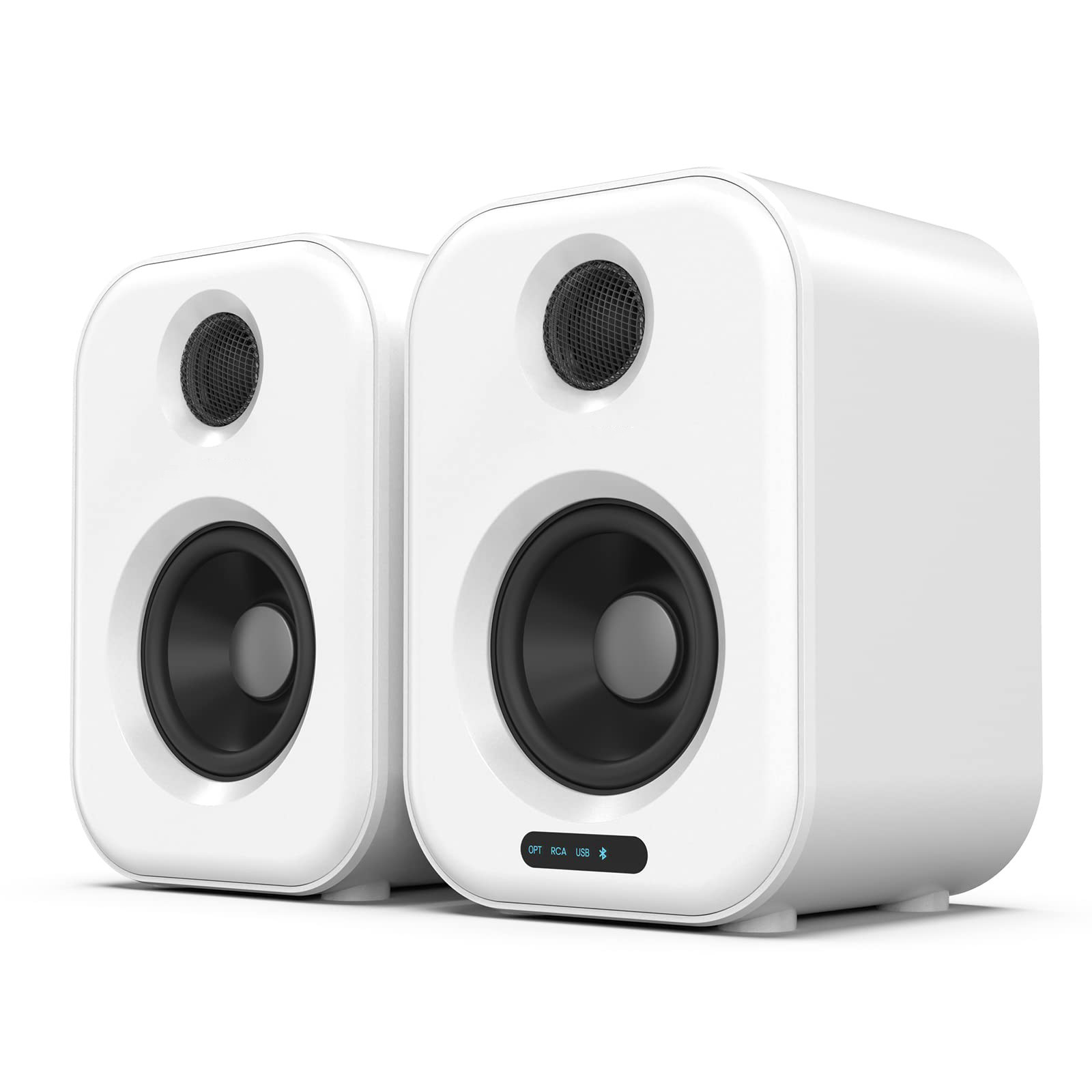 China White Bluetooth Bookshelf Speakers 50W Rated Power Multipurpose wholesale